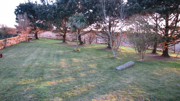 Worswell Barton B&B view over garden from bed 1.jpg